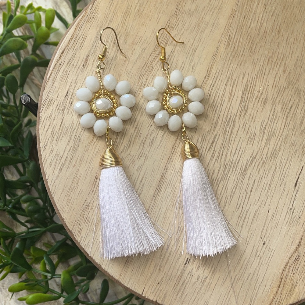 White Earrings